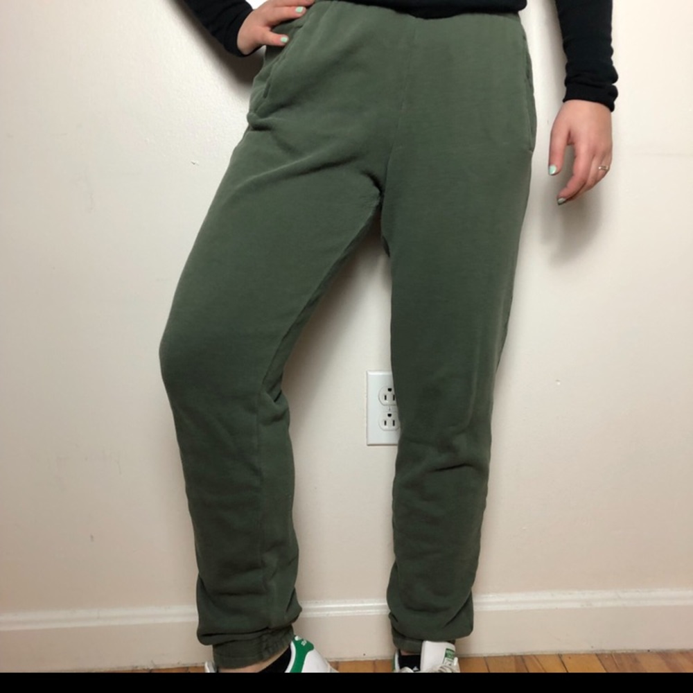Brandy Melville Green Sweatpants